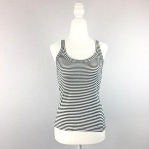Anthropologie LACAUSA grey and white tank Sz S